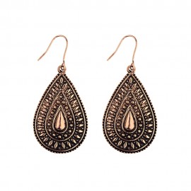 2020 Water Drop Shaped Ethnic Gold/Silver Color Earrings Boho Jewelry Gypsy Hippie Earrings For Women Aretes Brinco Pendientes