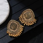 Classic Ethnic Gold Color Square Flower Drop Earrings For Women Pendient Gyspy Boho Afghan Tassel Ladies Indian Earring Jewelry