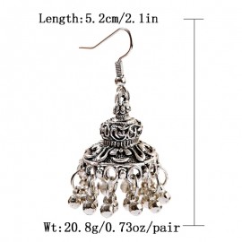 Bohemia Vintage Bells Earrings For Women 2020 Statement Ethnic Style Silver Color Drop Dangle Earrings