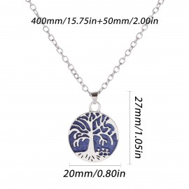 Ethnic Boho Tree Of Life Jewelry Set Bijoux 2022 Women's Dripping Oil Wedding Earrings Necklace Set