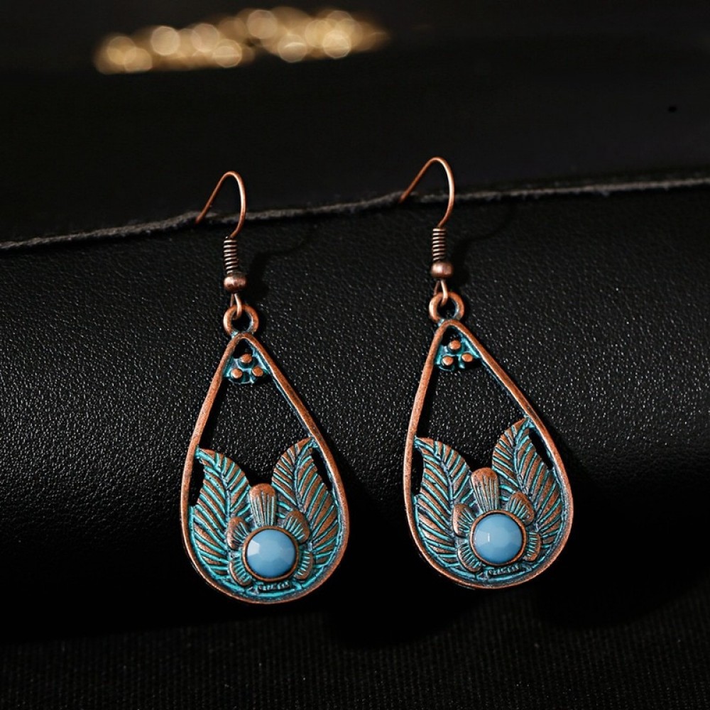 Ladies Earrings 2020 Indian Jewelry Vintage Ethnic Boho Drop Earrings For Women Bride Jewelry Accessories