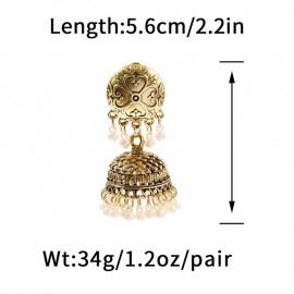 Pendientes Charms Heart Jhumka Earrings For Women Indian Jewelry Accessories Kolczyki Earring Trendy Wedding Ear rings