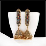 Vintage Bells Dangle Earring For Women Pendientes Bohemian Tribal Rhinestone Long Earrings Fashion Jewelry