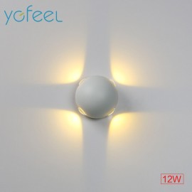 [YGFEEL] 3W 6W 12W LED Wall Lamps IP65 Outdoor Waterproof Wall Lights Yard Garden Lamp Indoor Modern Bedroom Decorative Lighting