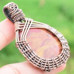 Noreena Jasper Gemstone Handmade Copper Wire Wrapped Pendant Jewelry 2.17 Inch BZ-86