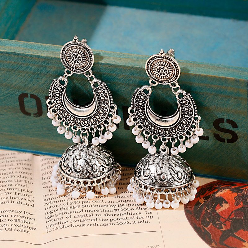2020-Ethnic-Silver-Color-Gypsy-Indian-Earrings-For-Women-Boho-Jewelry-Beads-Bell-Tassel-Jhumka-Earri-2255800555017339-3