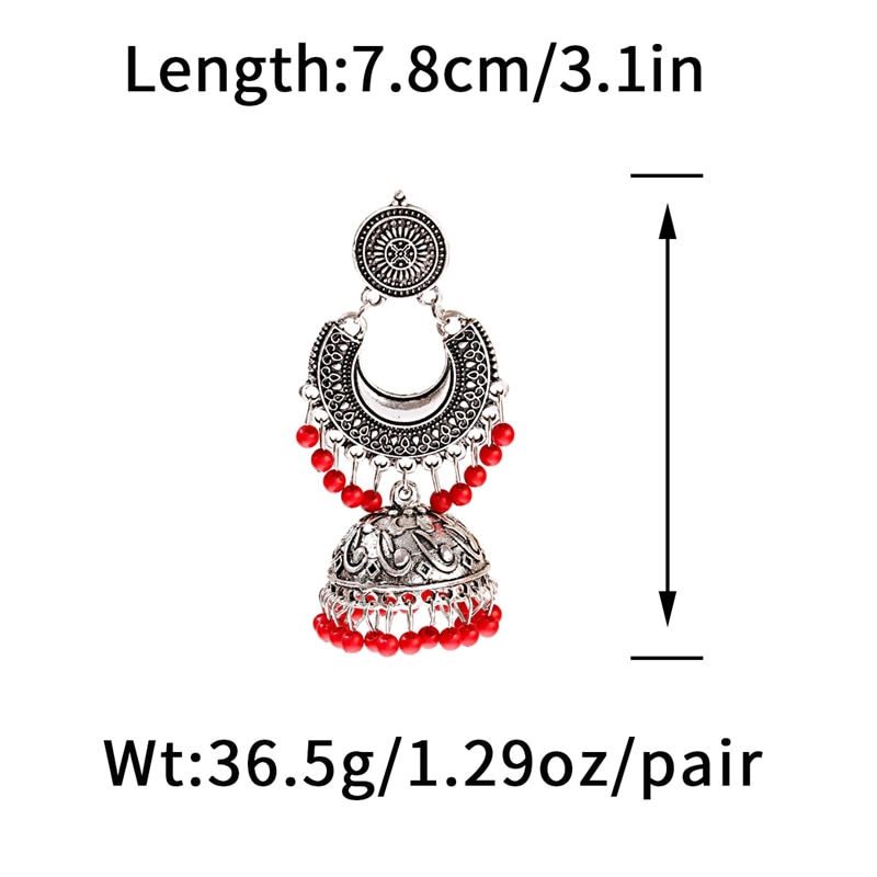 2020-Ethnic-Silver-Color-Gypsy-Indian-Earrings-For-Women-Boho-Jewelry-Beads-Bell-Tassel-Jhumka-Earri-2255800555017339-7