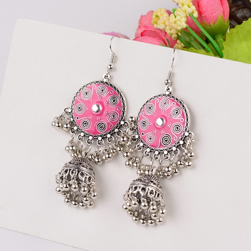 2020-Pink-Round-Jhumka-Gypsy-Indian-Earrings-For-Women-6-Color-Silver-Color-Bells-Ladies-Earrings-Eg-2251832781348056-12