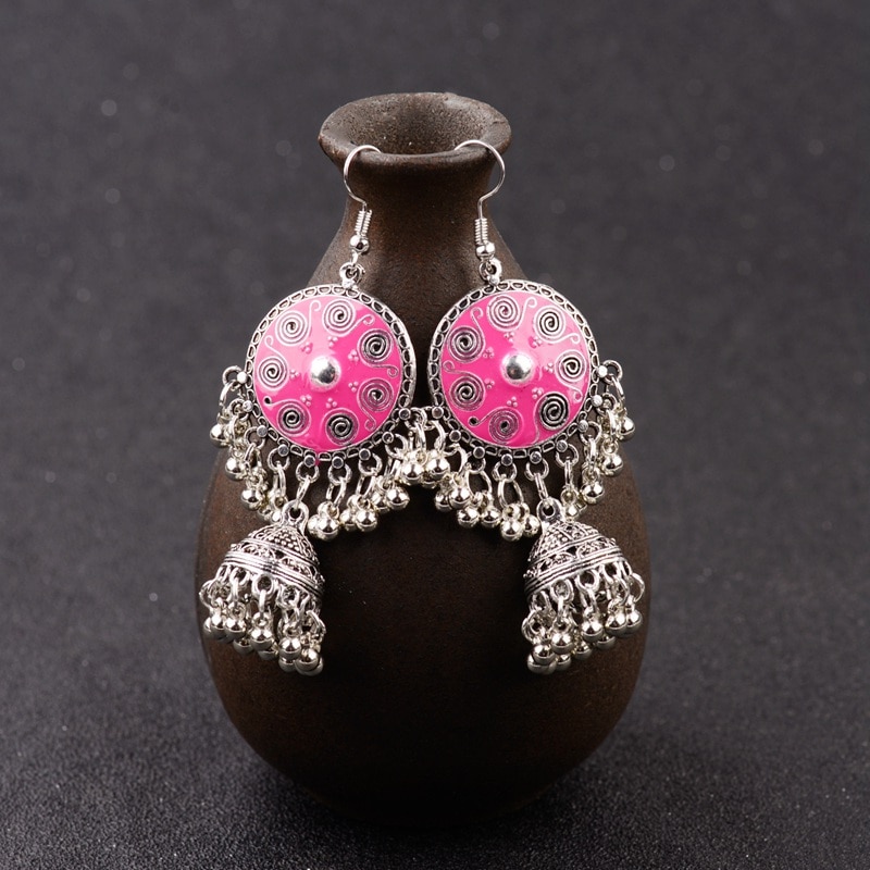 2020-Pink-Round-Jhumka-Gypsy-Indian-Earrings-For-Women-6-Color-Silver-Color-Bells-Ladies-Earrings-Eg-2251832781348056-6