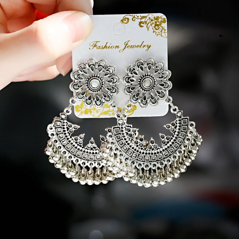 2020-Vintage-Flower-Earrings-For-Women-Brincos-Ethnic-Boho-Bells-Tassel-jhumka-Earrings-Indian-Jewel-3256801535150874-3