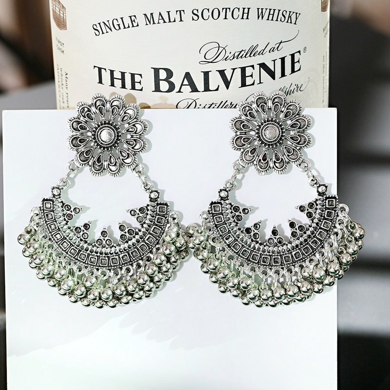 2020-Vintage-Flower-Earrings-For-Women-Brincos-Ethnic-Boho-Bells-Tassel-jhumka-Earrings-Indian-Jewel-3256801535150874-5