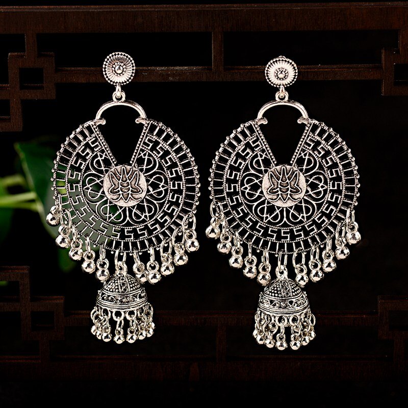 2022-Big-Round-Indian-Jewelry-Jhumka-Jhumki-Earrings-For-Women-Retro-Gypsy-Statement-Tassel-Earrings-33026693849-5