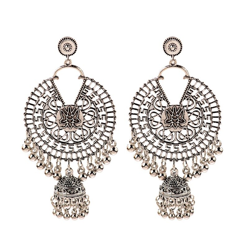 2022-Big-Round-Indian-Jewelry-Jhumka-Jhumki-Earrings-For-Women-Retro-Gypsy-Statement-Tassel-Earrings-33026693849-9