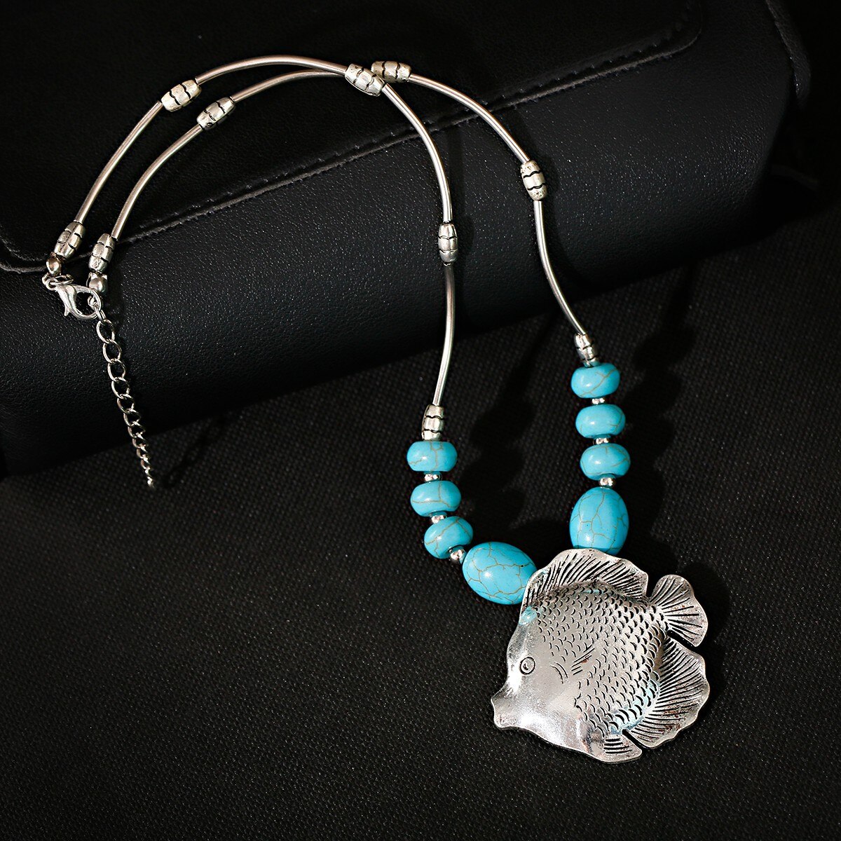 2022-Ethnic-Gypsy-Boho-Necklace-For-Women-Jewelry-Silver-Color-Fish-Shape-Turquoises-Indian-Necklace-1005004708775510-2