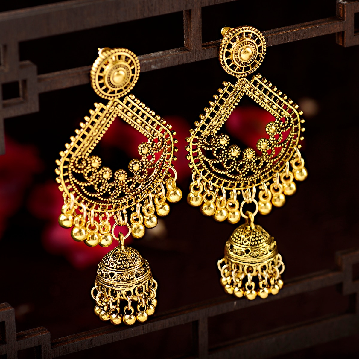 12-PairsLot-Boho-Afghan-Ethnic-Earrings-For-Women-Pendient-Pink-Gold-Silver-Color-Bell-Ladies-Indian-3256803995211369-6