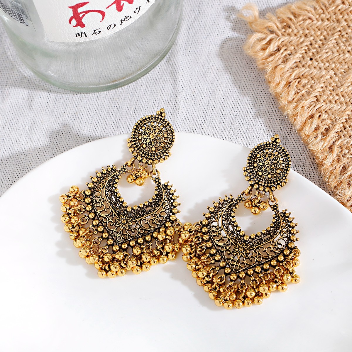 12-PairsLot-Boho-Afghan-Ethnic-Earrings-For-Women-Pendient-Pink-Gold-Silver-Color-Bell-Ladies-Indian-3256803995211369-8