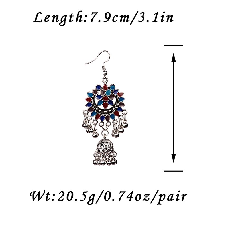 2020-Indian-Jhumka-Gypsy-Birdcage-Blue-Earrings-With-Flower-For-Women-Antique-Silver-Color-Bells-Lad-2251832779534535-14