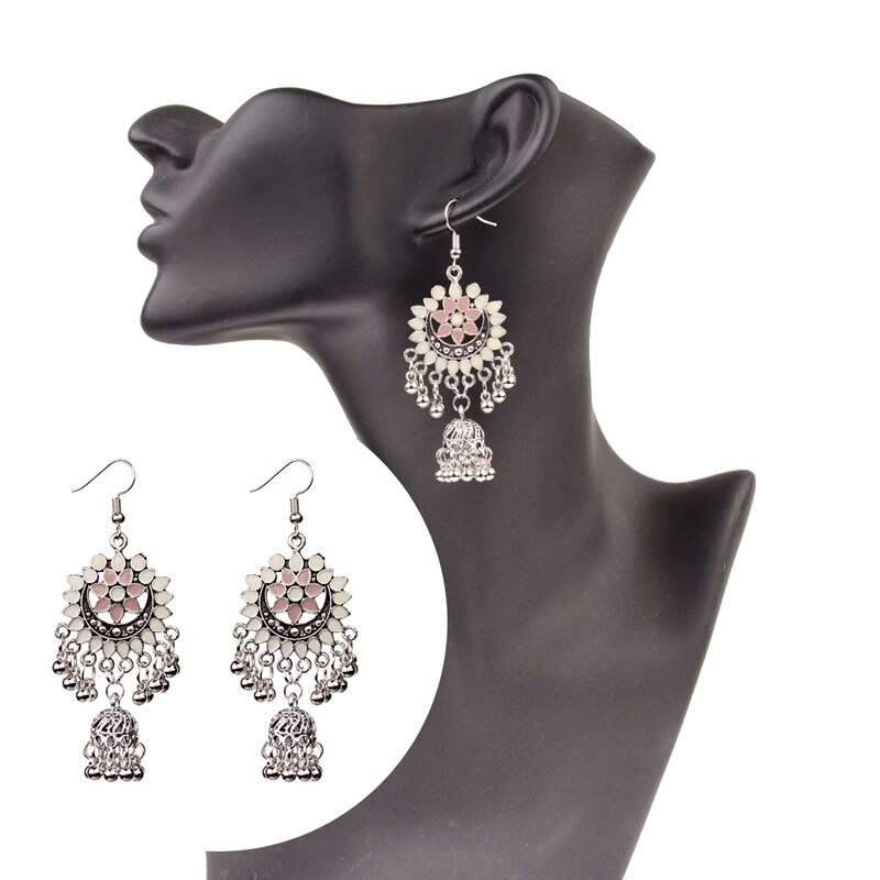 2020-Indian-Jhumka-Gypsy-Birdcage-Blue-Earrings-With-Flower-For-Women-Antique-Silver-Color-Bells-Lad-2251832779534535-15