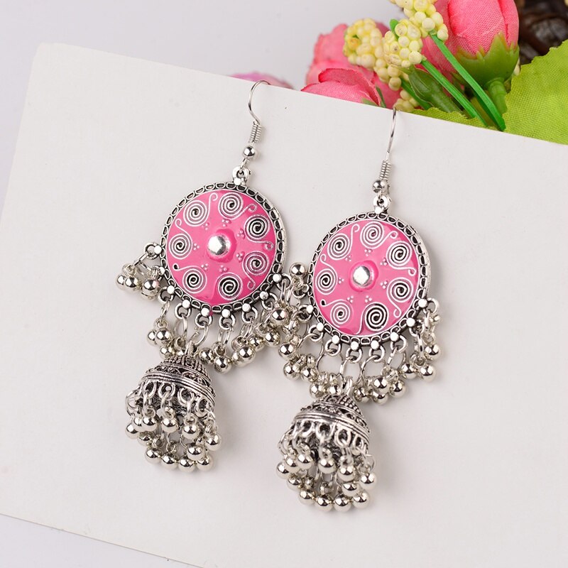 2020-Pink-Round-Jhumka-Gypsy-Indian-Earrings-For-Women-6-Color-Silver-Color-Bells-Ladies-Earrings-Eg-32967662808-12