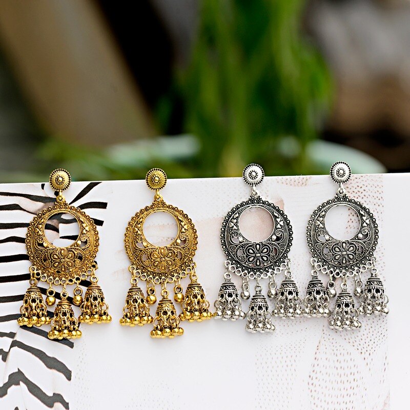 2020-Silver-Color-Round-Egypt-Vintage-Jhumka-Bells-Tassel-Earrings-For-Women-Flower-Classic-Turkish--33015410223-2