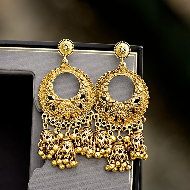 2020-Silver-Color-Round-Egypt-Vintage-Jhumka-Bells-Tassel-Earrings-For-Women-Flower-Classic-Turkish--33015410223-3