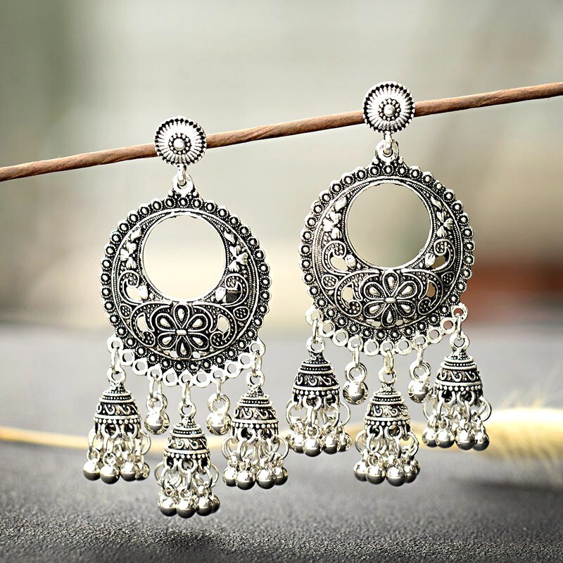 2020-Silver-Color-Round-Egypt-Vintage-Jhumka-Bells-Tassel-Earrings-For-Women-Flower-Classic-Turkish--33015410223-6