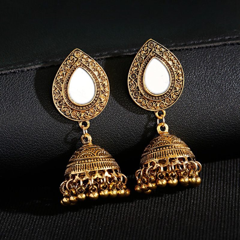 2020-Vintage-Afghan-Flower-Gold-Color-Alloy-Bollywood-Earrings-For-Women-Ethnic-Mirror-Oxidized-Jhum-1005001993238616-4