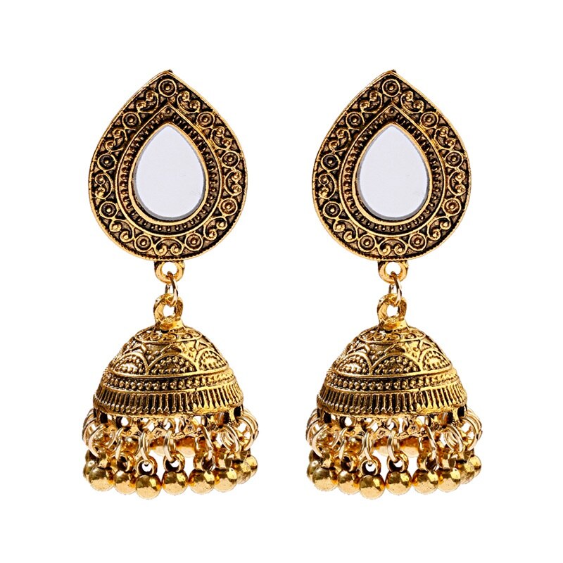 2020-Vintage-Afghan-Flower-Gold-Color-Alloy-Bollywood-Earrings-For-Women-Ethnic-Mirror-Oxidized-Jhum-1005001993238616-6