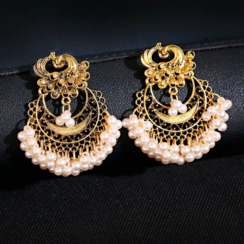 2020-Vintage-Gold-Color-Peacock-Alloy-Bollywood-Oxidized-Earrings-For-Women-Ethnic-Pearl-Tassel-Jhum-1005001713206436-2