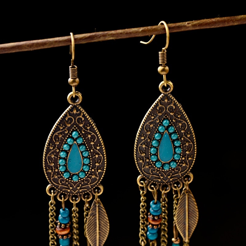 2022-Indian-Jewelry-Ethnic-Water-Drop-Tassel-Earrings-For-Women-Gypsy-Bohemia-Beads-Gold-Color-Leaf--33045999477-3