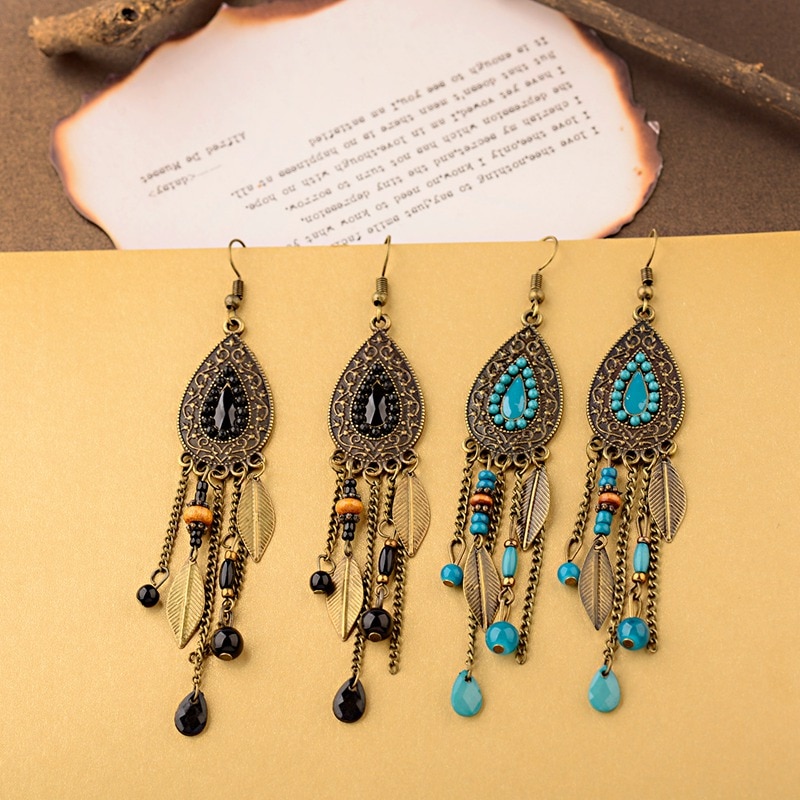 2022-Indian-Jewelry-Ethnic-Water-Drop-Tassel-Earrings-For-Women-Gypsy-Bohemia-Beads-Gold-Color-Leaf--33045999477-4
