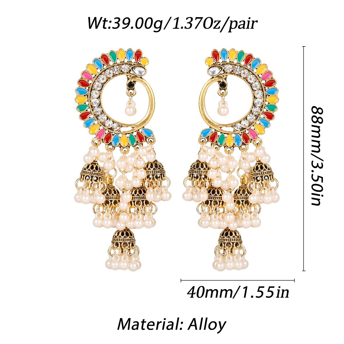 Afghan-Indian-Jewelry-Jhumka-Earrings-For-Women-Gypsy-Gold-Color-Dripping-Oil-Flower-Earrings-Fashio-1005003803870351-6