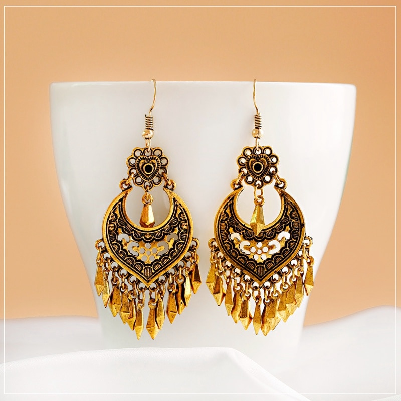 Bohemia-Retro-Gold-Color-Earring-For-Women-Gypsy-Flower-Tassel-Dangling-Earrings-Turk-Jhumka-Indian--4001250736965-3