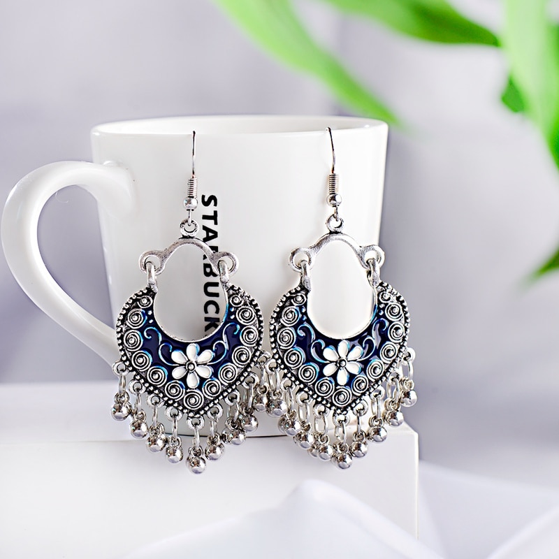 Boho-Gypsy-Tassel-Indian-Drop-Earrings-2020-Women-Orecchini-Jewelry-Ladies-Retro-Blue-Flower-Silver--4000199890850-5