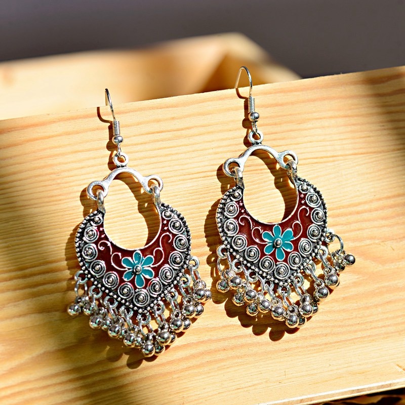 Boho-Gypsy-Tassel-Indian-Drop-Earrings-2020-Women-Orecchini-Jewelry-Ladies-Retro-Blue-Flower-Silver--4000199890850-7