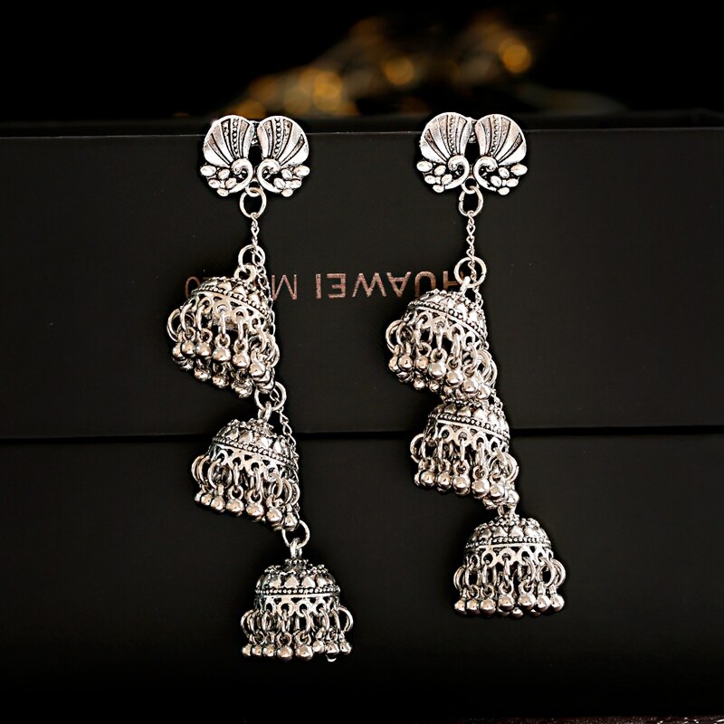 Classic-Three-Bells-Long-Indian-Ladies-Earrings-Tibetan-Jewelry-Orecchini-Etnici-Vintage-Silver-Colo-2255800151401691-2