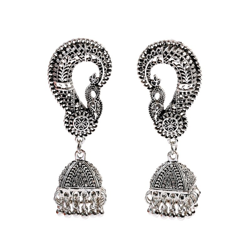 Egypt-Vintage-Silver-Color-Gypsy-Afghani-Tassel-Indian-Jhumka-Earrings-Women-Bohemian-Retro-Peacock--4000337875169-6