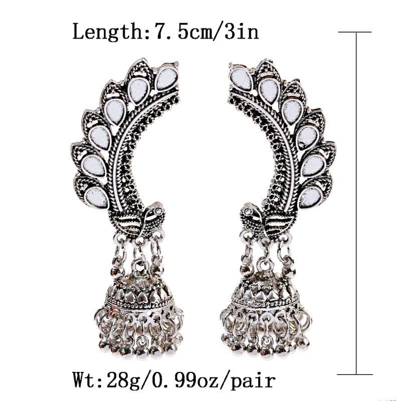 Egypt-Vintage-Silver-Color-Gypsy-Afghani-Tassel-Indian-Jhumka-Earrings-Women-Bohemian-Retro-Peacock--4000337875169-9