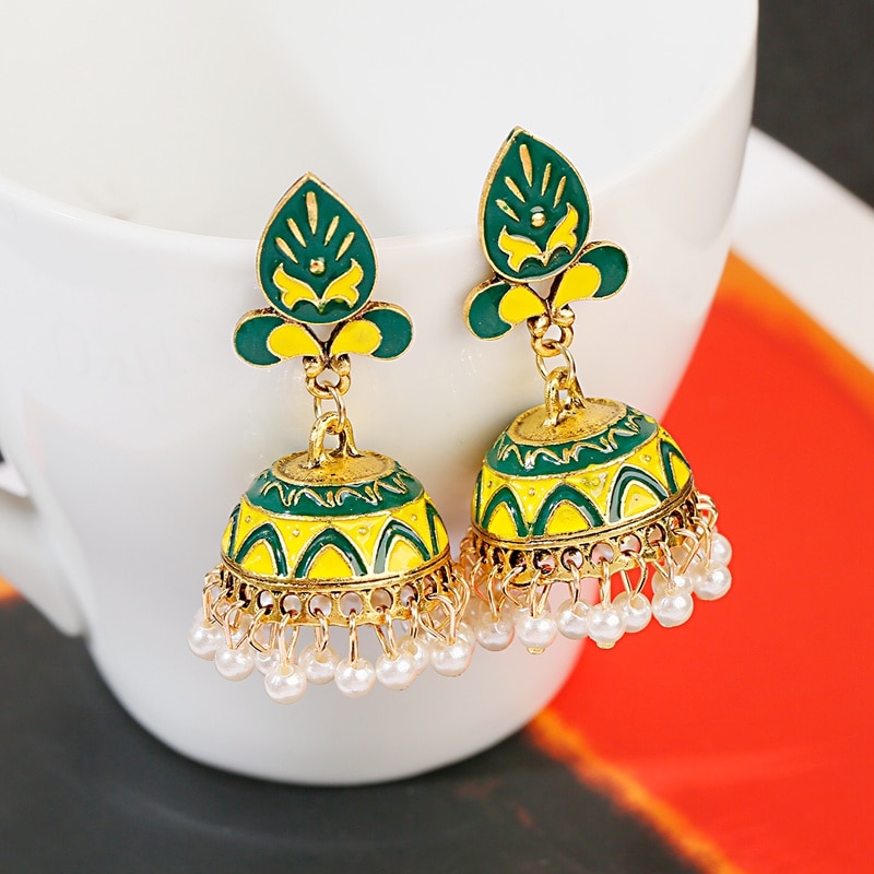 Ethnic-Green-Jhumka-Jhumki-Earrings-Women-Vintage-Gold-Color-Indian-Jewelry-Ladies-Dangle-Earrings-O-4000735518823-3