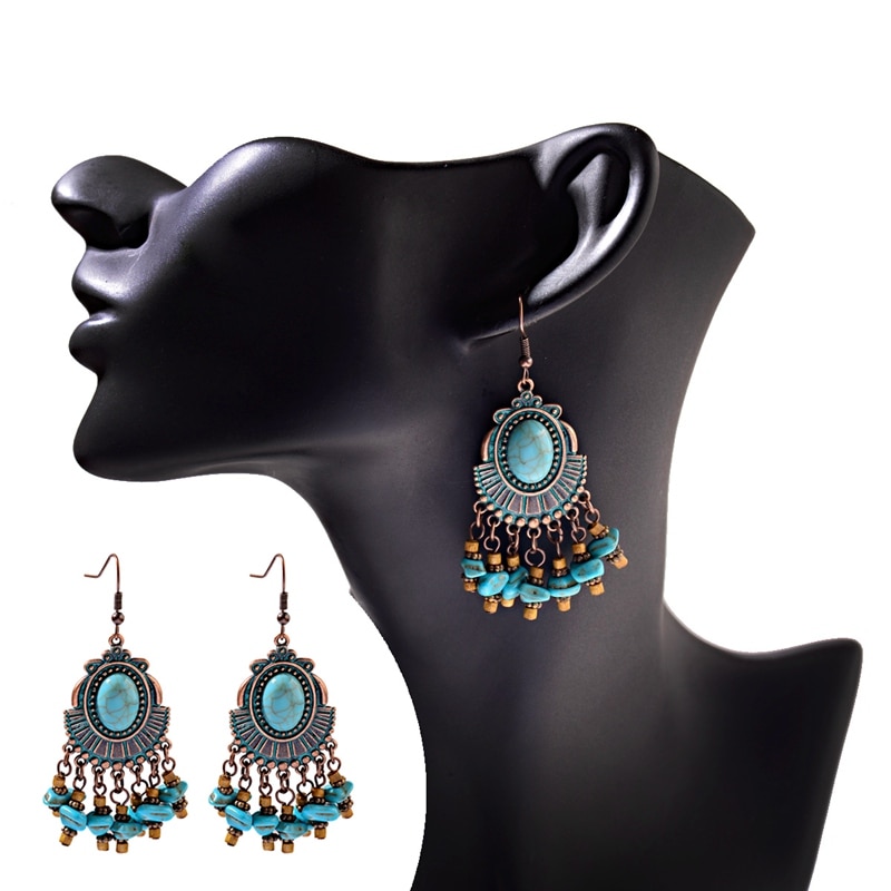 Ethnic-Indian-Alloy-Blue-Stone-Beads-Tassel-Dangle-Earrings-For-Women-Gypsy-Jhumka-Jhumki-Earring-St-4000046326289-7