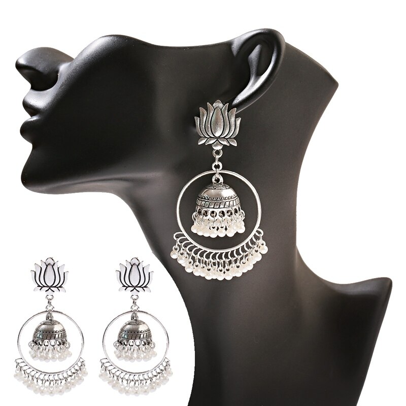 Ethnic-Lotus-Afghan-Gyspy-Jhumka-Earrings-For-Women-Pendient-Big-Round-Pearl-Tassel-Indian-Earring-J-1005002084018171-6