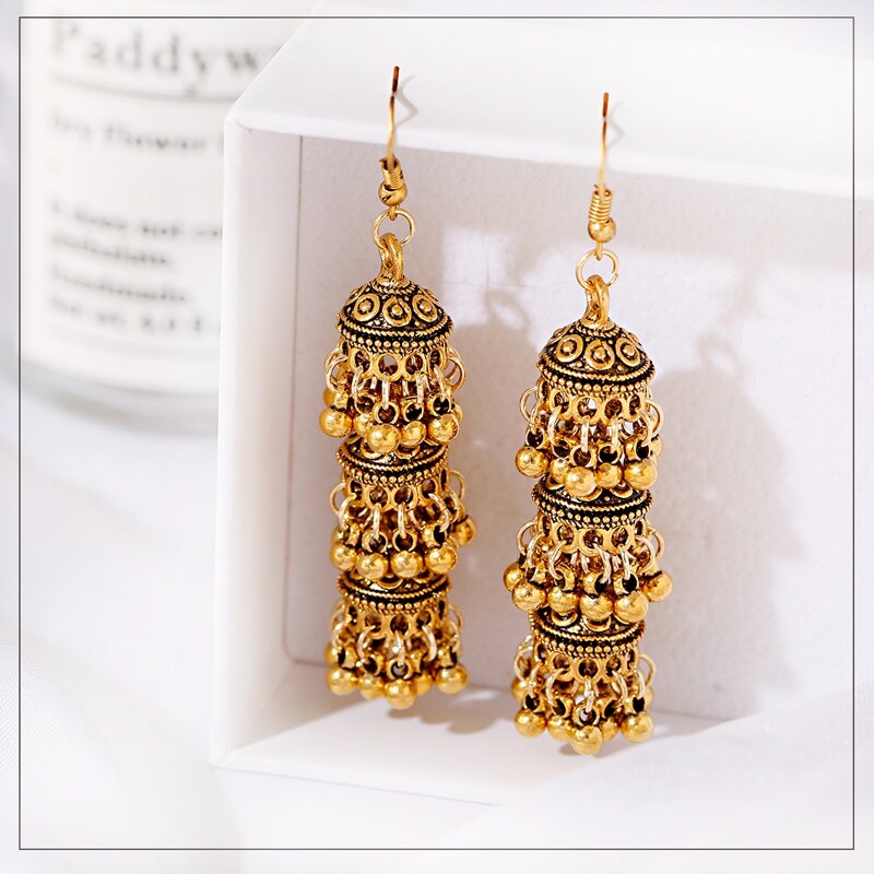 Ethnic-Silver-Color-Bells-Tassel-Indian-Earrings-For-Women--Vintage-Turkish-Jhumka-Earrings-Boho-Jew-2255801102882587-3