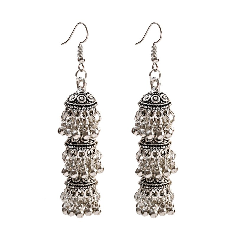 Ethnic-Silver-Color-Bells-Tassel-Indian-Earrings-For-Women--Vintage-Turkish-Jhumka-Earrings-Boho-Jew-2255801102882587-5