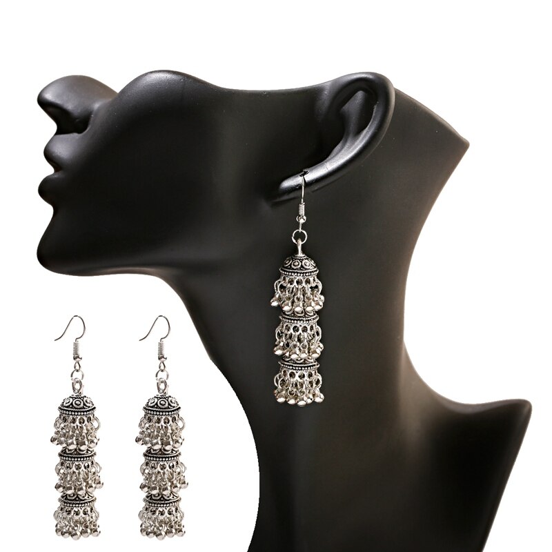Ethnic-Silver-Color-Bells-Tassel-Indian-Earrings-For-Women--Vintage-Turkish-Jhumka-Earrings-Boho-Jew-2255801102882587-7