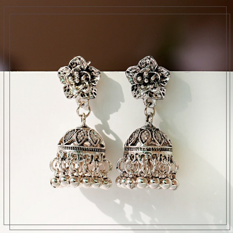 Ethnic-Silver-Color-Flower-Indian-Jhumka-Earrings-Women-Bohemian-Retro-Tassel-Bell-Tibetan-Earrings--4000817411054-5