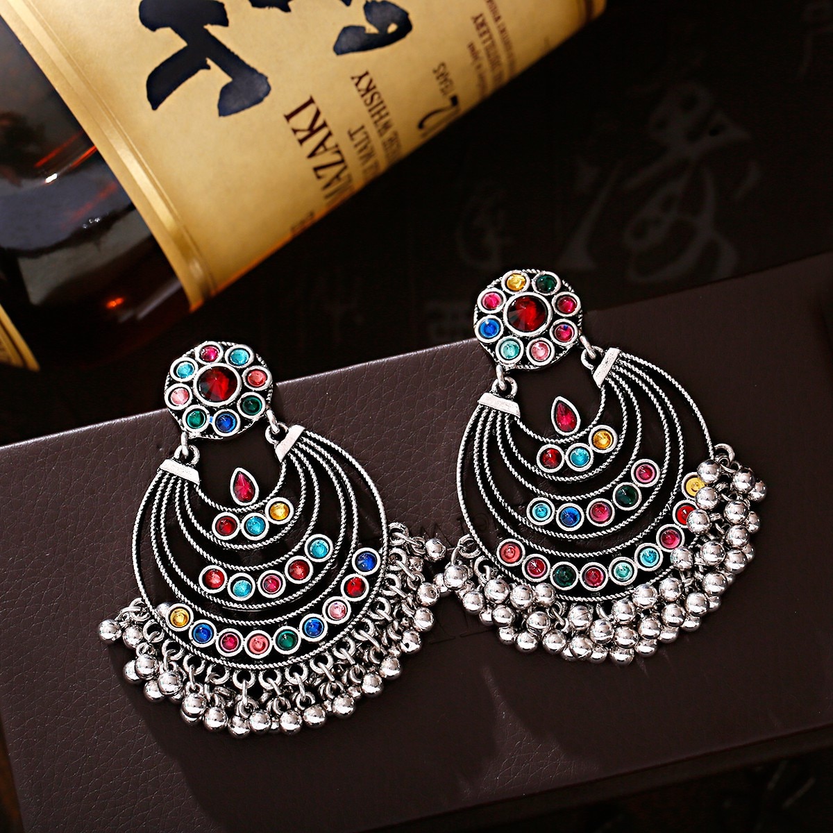 Ethnic-Summer-Crystal-Beads-Silver-Color-Round-Pendient-Jhumki-Earrings-For-Women-Luxury-Tassel-Wedd-1005002636271561-2