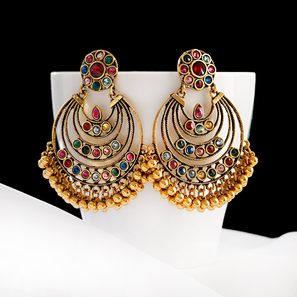 Ethnic-Summer-Crystal-Beads-Silver-Color-Round-Pendient-Jhumki-Earrings-For-Women-Luxury-Tassel-Wedd-1005002636271561-4