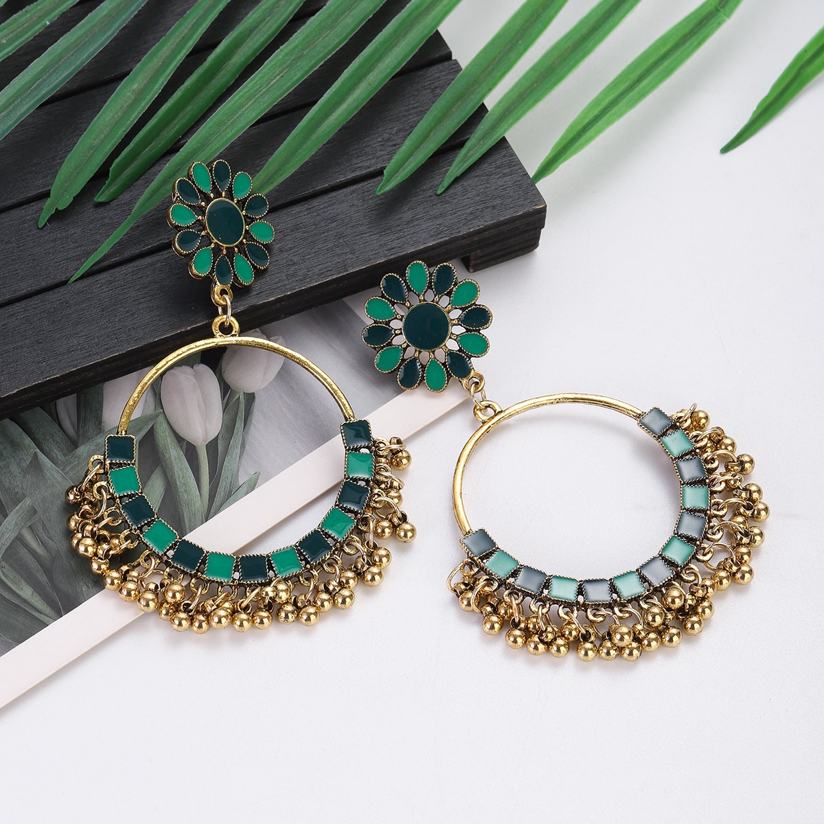 Ethnic-Vintage-Big-Round-Dangle-Earrings-for-Women-Boho-Green-Flower-Beads-Tassel-Earrings-Party-Jew-1005005057264367-8