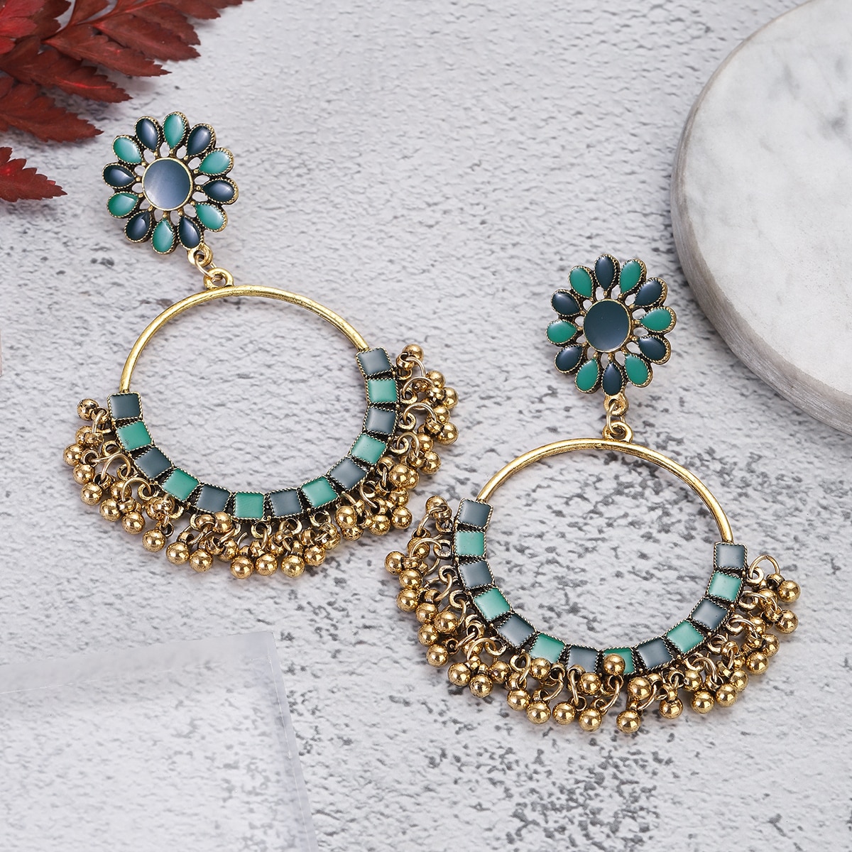 Ethnic-Vintage-Big-Round-Dangle-Earrings-for-Women-Boho-Green-Flower-Beads-Tassel-Earrings-Party-Jew-1005005057264367-9