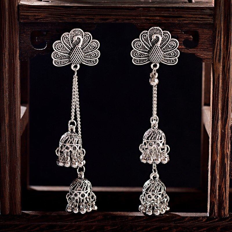 Ethnic-Women-Peacock-Long-Dangle-Earrings-Jhumka-Indian-Earrings-Vintage-Earring-Lantern-Tassel-Pala-4000070873908-4